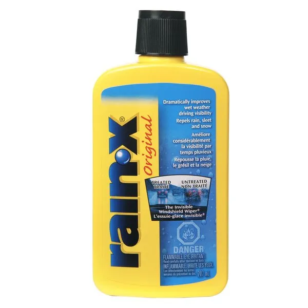 Rain-X 800002243 Glass Treatment, 7 oz. - Exterior Glass Treatment To Dramatically Improve Wet Weather Driving Visibility During All Weather Conditions, Yellow (Packaging May Vary)