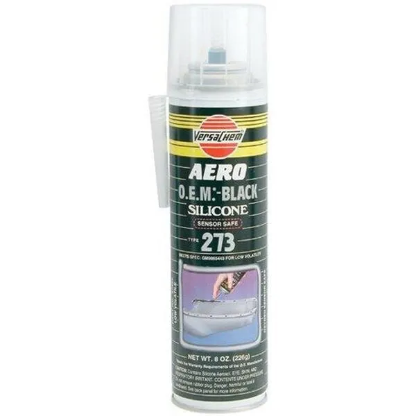 Versachem 27388 Black Low Volatile OEM Silicone - 8 oz. Aerosol