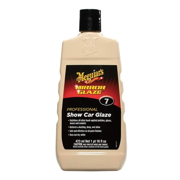 Meguiar\'s M0716 Mirror Glaze Show Car Glaze, Exceptional Polish Restores a Deep Wet Shine - 16 Oz Bottle