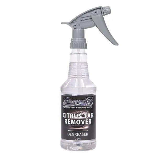 LANE\'S Citrus Tar Remover- Tar Remover for Cars, Degreases and Removes Road Tar, Pleasant Citrus Smell, Safe for all Automotives- 16 oz