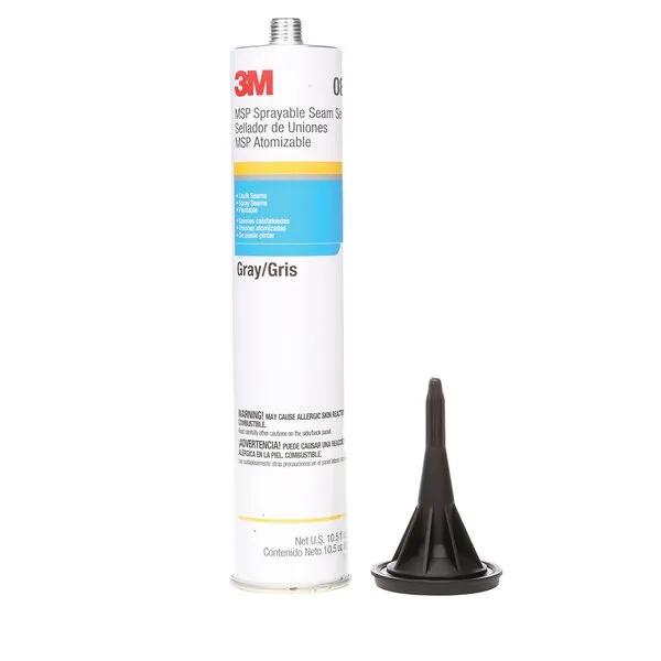 3M MSP Sprayable Seam Sealer, 08374, Gray Color, Convenient, High-Performance, Easy-To-Apply, 10.5 FL OZ Cartridge
