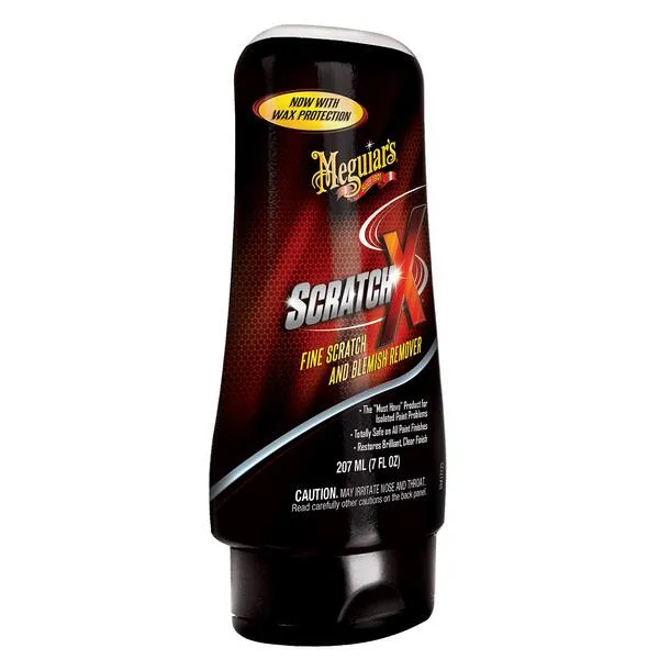 Meguiar’s ScratchX - Paint Scratch Remover - Permanently Removes Swirls and Scratches while Boosting Gloss and Shine - Removes Defects by Hand or DA Polisher with Hazing or Scratching, 7 Oz Liquid
