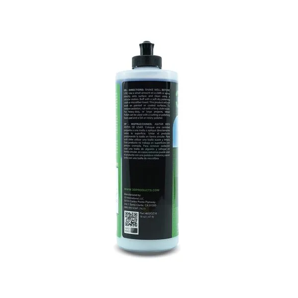 3D Metal Polish - Heavy Duty Multi Purpose Polish, Cleaner, Restorer and Protectant for Metal, Aluminum, Chrome 16oz.