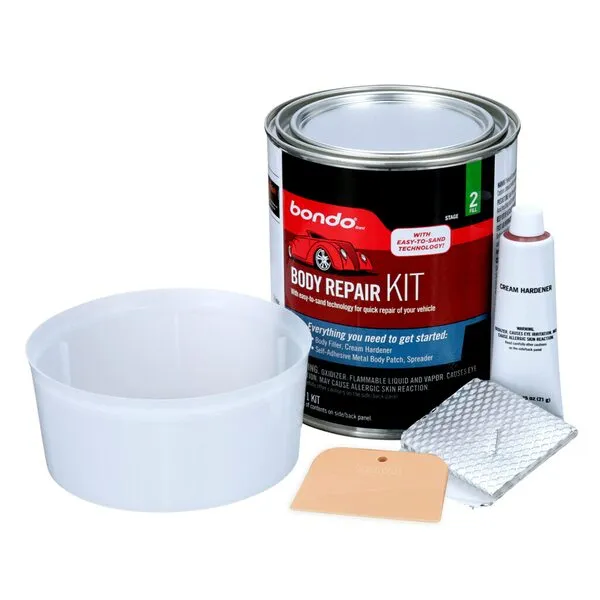 Bondo Body Repair Kit, Starter Kit , 00312, Filler 1.57 lb and Hardener 0.75 oz, 1 Kit