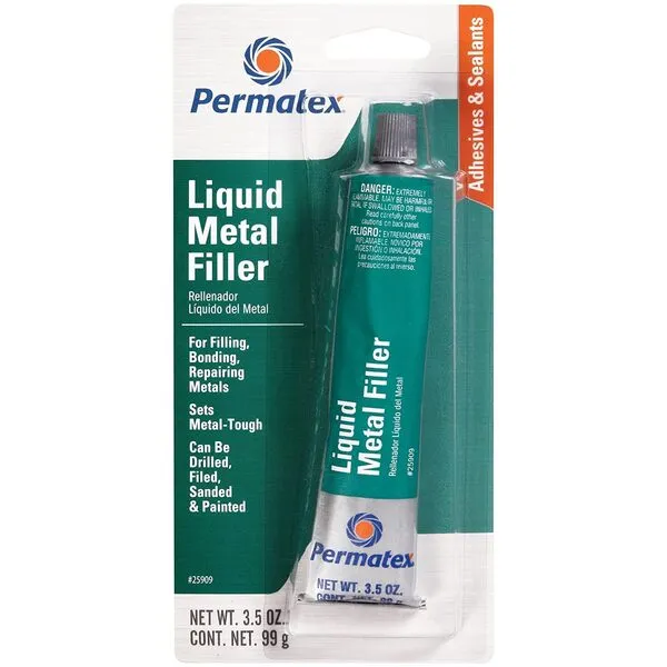 Permatex 25909 Liquid Metal Filler, 3.5 oz.