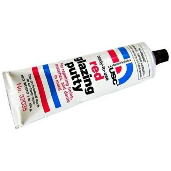 US Chemical Ready-to-Use Red Glazing Putty (16 oz.)