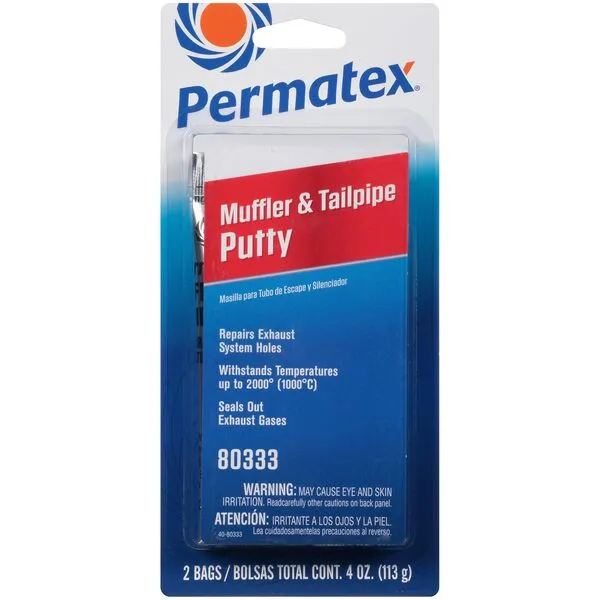 Permatex 80333 Muffler and Tailpipe Putty, 4 oz.