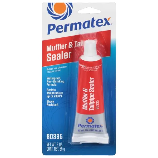Permatex Muffler & Tailpipe Sealer, Plastic, 3 oz, 1 Count (Pack of 1)