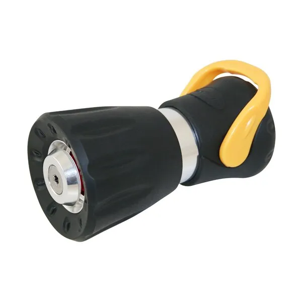 Carrand 90051 Heavy Duty Fire Hose Nozzle with On/Off Switch (Colors May Vary) , Black