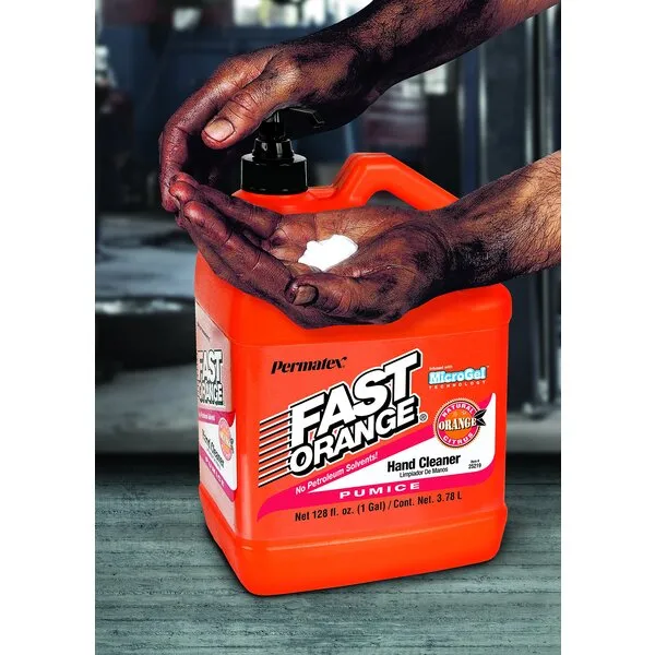 Fast Orange 25219 Pumice Lotion Hand Cleaner with Pump, 1 Gallon