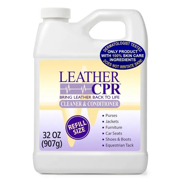 Leather CPR | 2-in-1 Leather Cleaner & Leather Conditioner (32oz) | Cleans, Restores, Conditions, & Protects Furniture, Car Seats, Purses, Shoes, Boots, Saddles/Tack, Jackets, & Auto Interior