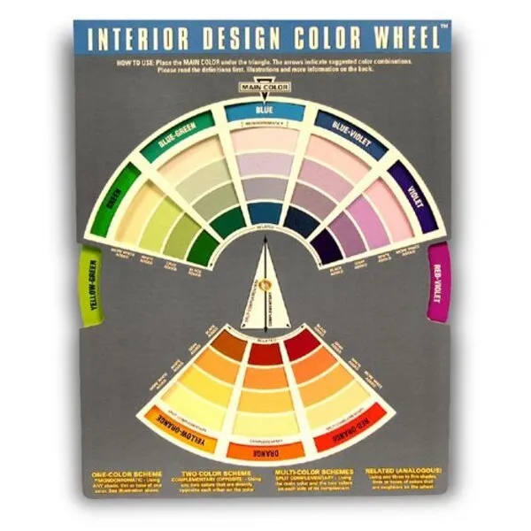 Interior Design Color Wheel Helps You Harmonize Your Interior Design Projects.