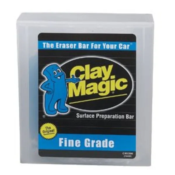 Auto Magic Clay Magic - Blue Clay Bar for Glass, Chrome, Fiberglass & More - Fine Grade - 200 Grams