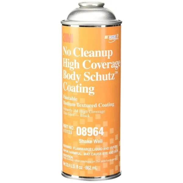 3M No Cleanup High Coverage Body Schutz Coating, 08964, 22 fl oz, (Package May vary) , Black