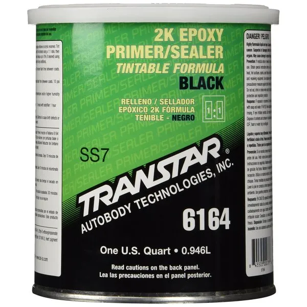 TRANSTAR 6164 Black 2K Epoxy Primer/Sealer - 1 Quart