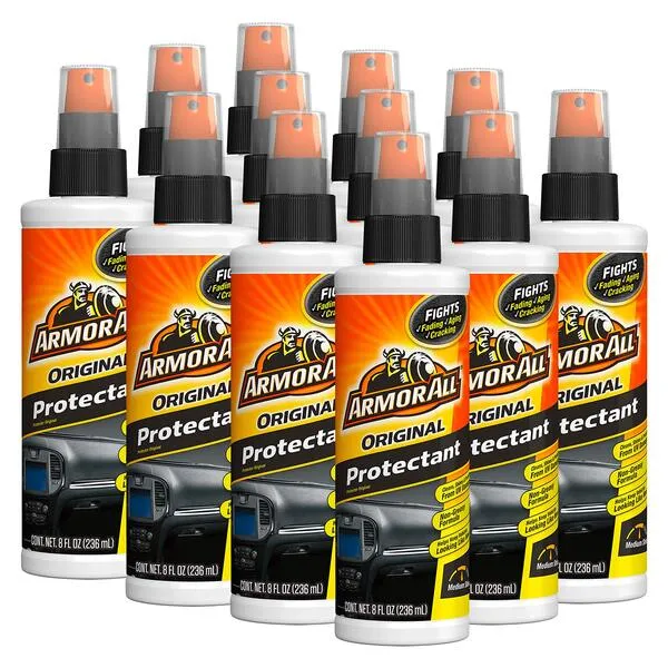 Armor All Car Interior Protectant, Spray Bottle Cleaner and Protectant for Cars, Trucks, Motorcycles, 8 Fl Oz Each, 12 Pack