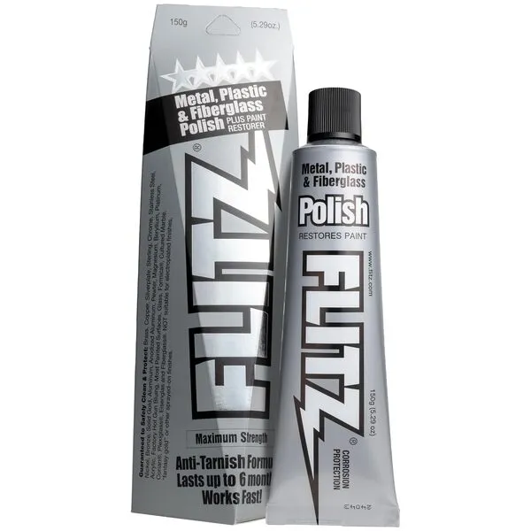 Flitz Metal, Plastic and Fiberglass Polish Paste - 5.29 oz, Blue