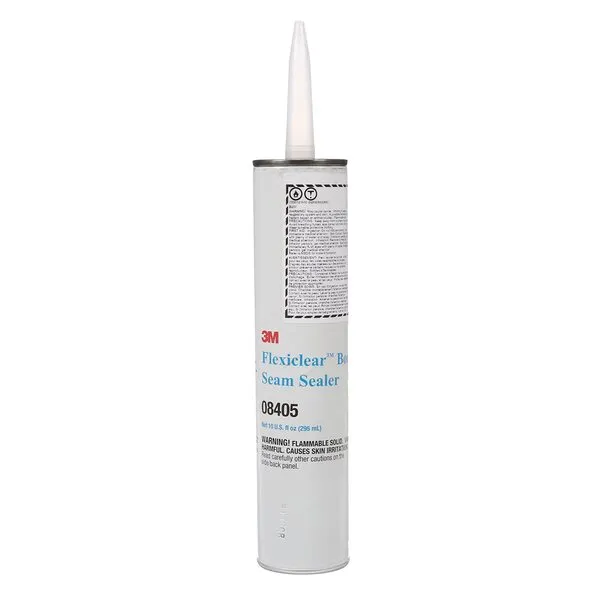3M Flexiclear Body Seam Sealer, 08405, Medium-Bodied, Low Modular Sealer, 1/10 gal/10 fl oz Cartridge