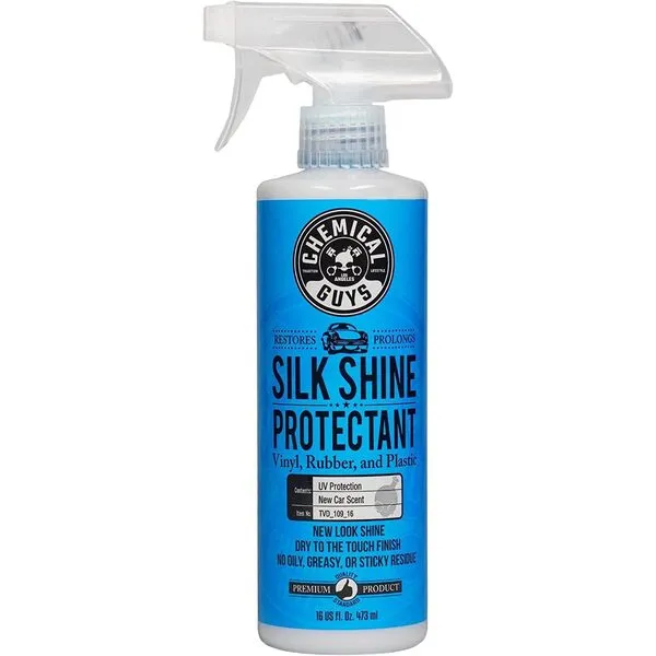 Chemical Guys TVD_109_16 Silk Shine Spray-able Dry-To-The-Touch Dressing and Protectant for Tires, Trim, Vinyl, Plastic and More, Safe for Cars, Trucks, Motorcycles, RVs & More, 16 fl oz