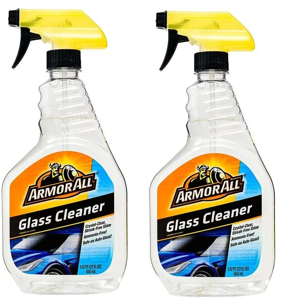Armor All Auto Glass Cleaner 1.37 pt (22 fl oz) Trigger Spray, 2 Packs