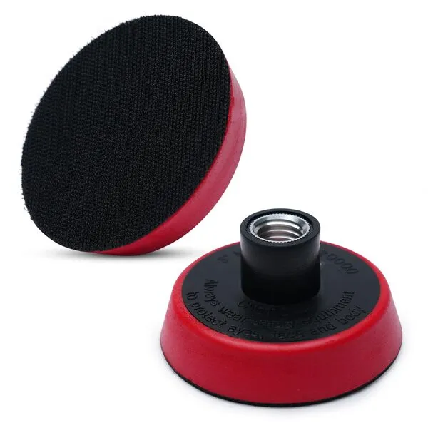 SM Arnold Professional 3-Inch Micro Hook Backing Plate - Durable, Versatile for Buffing, Polishing, Sanding | Compatible with Rotary Machines | Ideal for Automotive & Industrial Applications