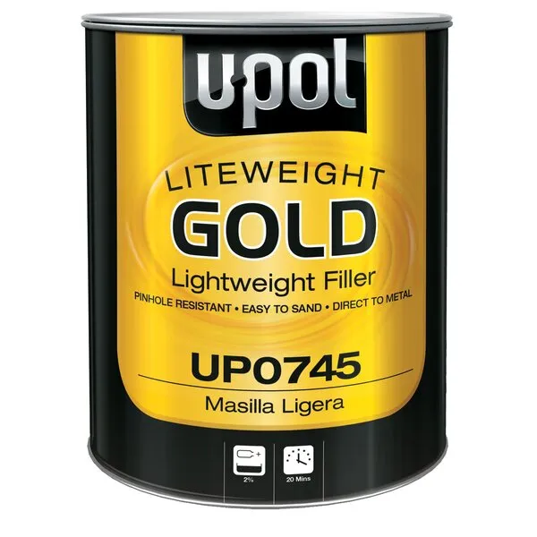 U-Pol Products 0745 Flyweight Gold Lightweight Body Filler - 3 Liter
