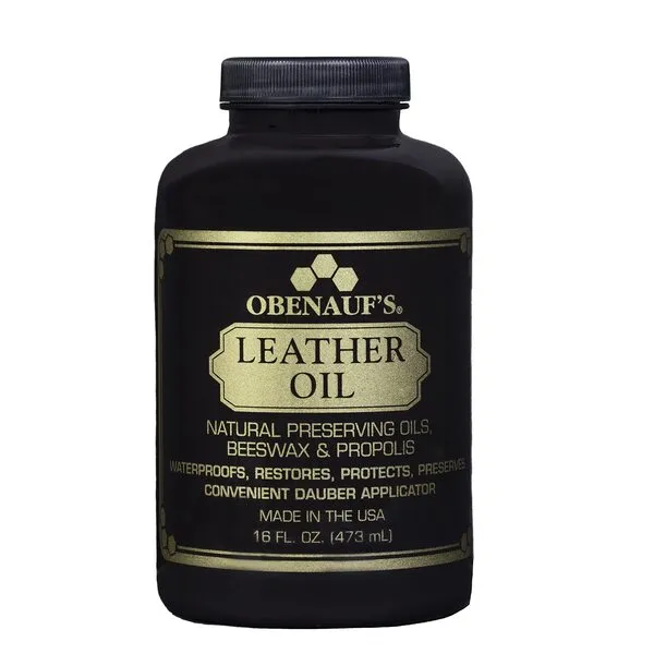 Obenauf\'s Leather Conditioner - Leather Oil (16oz) - Restore and Protect Leather Boots, Jackets, Purses as Well as Car Leather, Leather Furniture and Much More - Made in The USA (with Applicator)