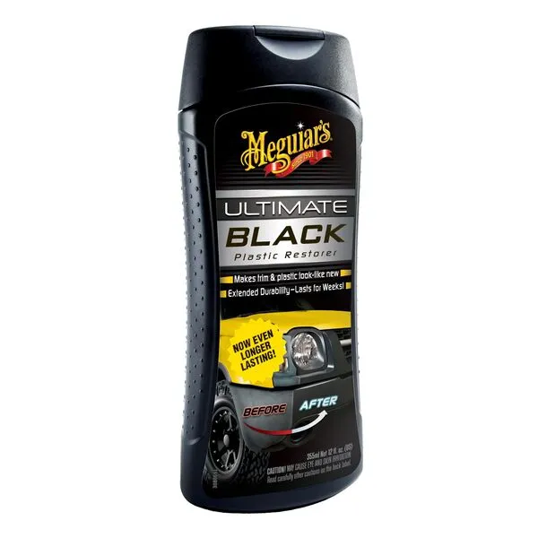 Meguiar's G15812EU Ultimate Black Plastic & Trim Restorer 355ml. Makes Black Plastic & Trim Look Like New