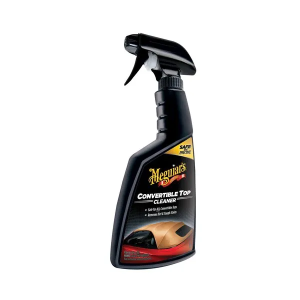 Meguiar\'s Convertible Top Cleaner - Fabric Convertible Top Cleaner and Vinyl Convertible Top Cleaner in One Advanced Formula - Safely Removes Stains, Mildew, Bird Droppings, and More, 16 Oz