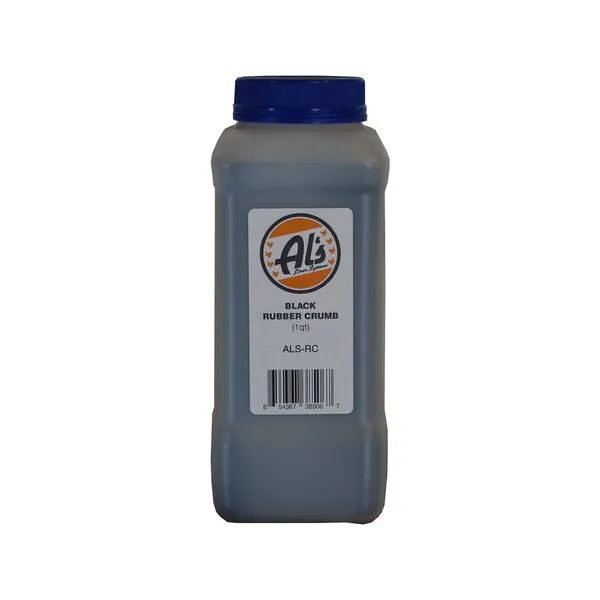 Al's Liner Black Rubber Crumb Granular Additive for Truck Bed Liners and Floor Coatings - 1 Quart - Adds Extra Grip, Texture and Non-Skid Properties (ALS-RC)