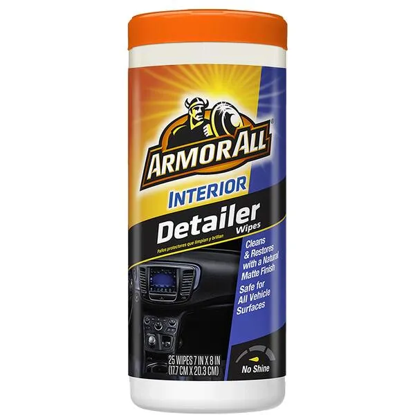 Armor All Car Detailer Wipes by Armor All, Interior Car Wipes for Dirt and Dust, 25 Count