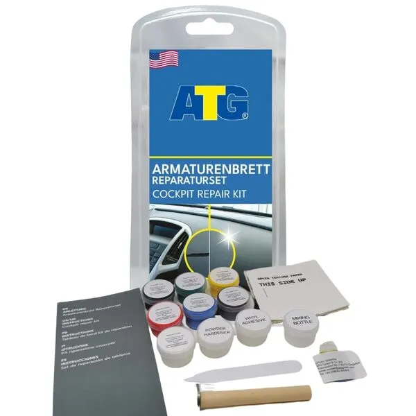 ATG Car Dashboard Repair Kit - Dash Repair - Dash Repair Kit - Leather & Vinyl Repair kit - Dashboard Repair - Dash Kit - Cracked Dashboard Repair Kit - Vinyl Repair Kit - Dashboard Repair Epoxy Glue