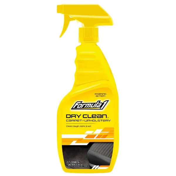Formula 1 Dry Clean Carpet and Upholstery Cleaner, Stain Remover for Stains, Soil, Fast-Drying Carpet Cleaner, Deep Cleaning Foam Cleaner, (23 fl oz)