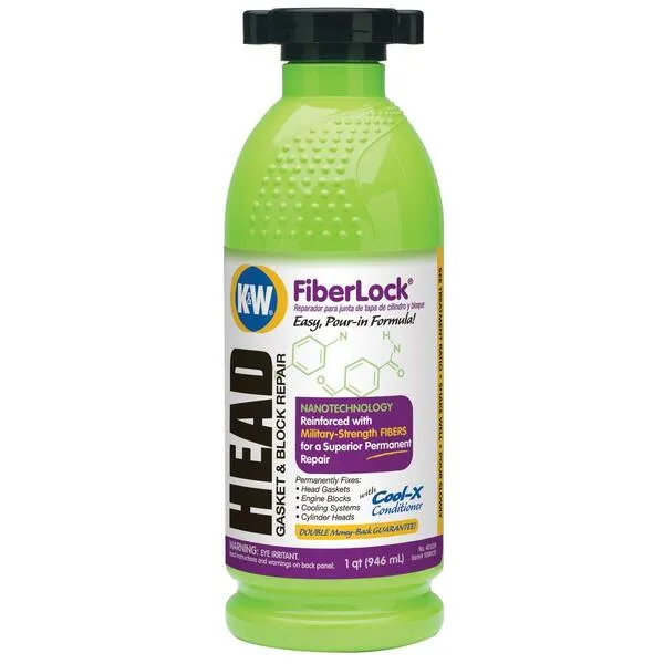 K&W 401224 FiberLock Head Gasket & Block Repair - 32 Fl Oz