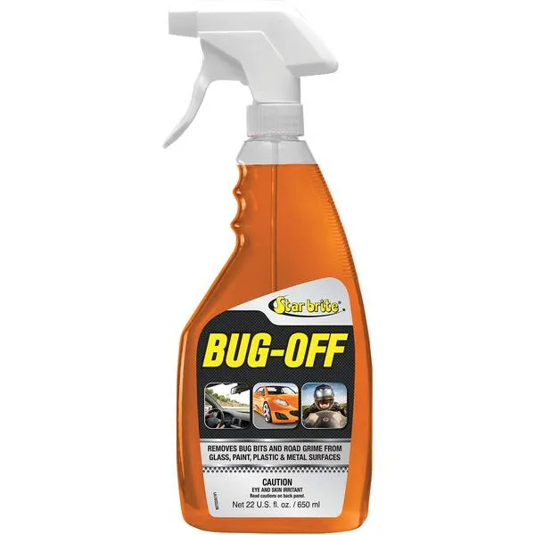STAR BRITE Bug Off - Premium Automotive Dead Insect Residue Cleaner - Quick & Easy Bug Bit and Tar Remover for Cars - 22 OZ Spray (092722)