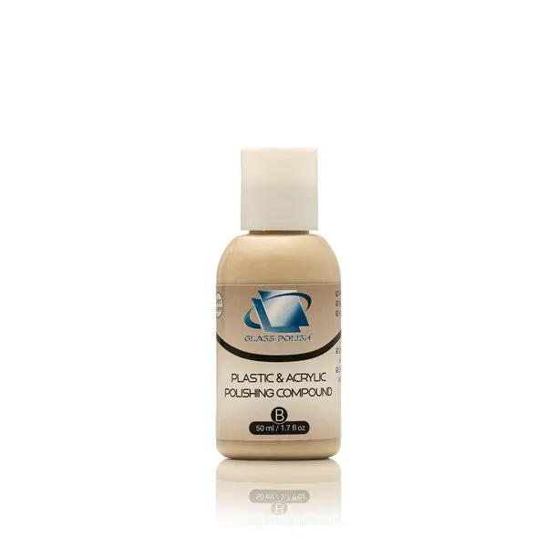 Glass Polish 14017 Plastic & Acrylic Polishing Compound for Professional High-Gloss Micro Finishes – 1.7 Oz