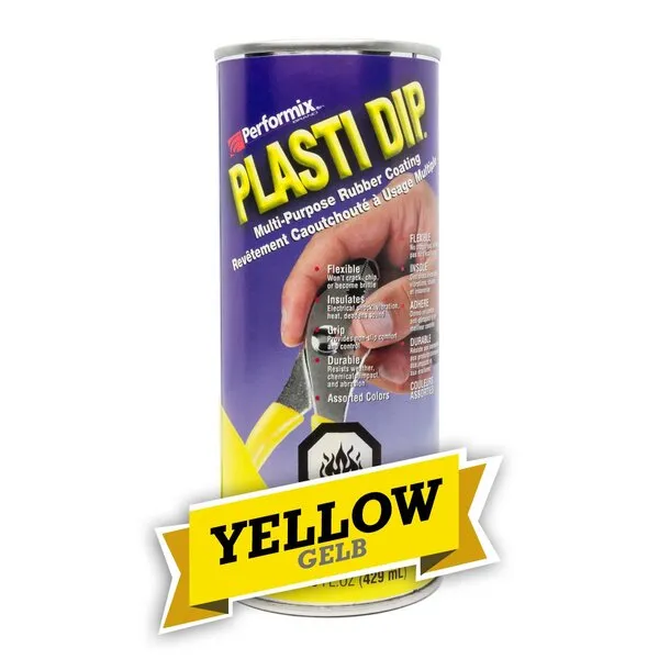 Plasti Dip Flat/Matte Yellow Multi-Purpose Rubber Coating 14.5 oz oz.
