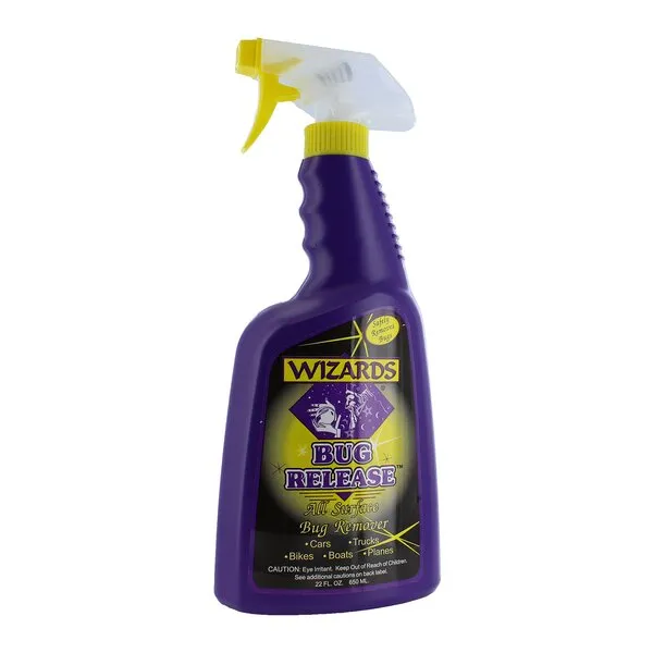 Wizards Bug Release_ Car Wash Presoak _ Bug Removal Surface Cleaner for Car Care, 22 oz. - 171420