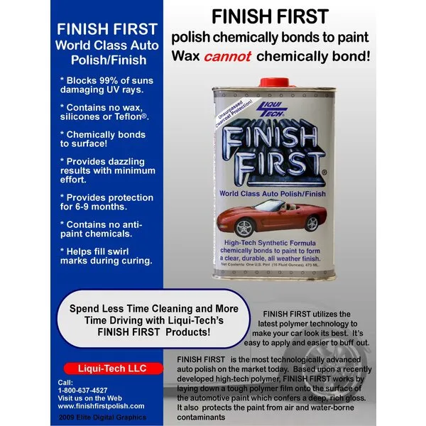 Liqui Tech Finish First Auto Polish (16 oz.)