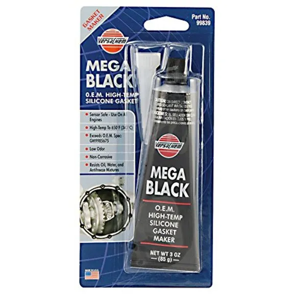 Versachem 99839-12PK Mega Black OEM Silicone - 3 oz., (Pack of 12)