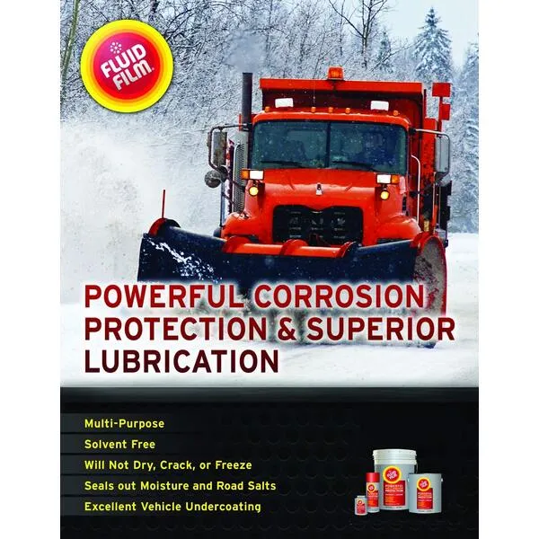 Fluid Film Rust & Corrosion Protection, Metal Surface Penetrant & Lubricant, Marine, Automotive, Industrial, Home, 11.75 Oz Aerosol Spray (Pack of 6)