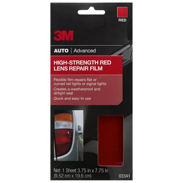 3M Auto High Strength Red Lens Repair Film, 03341, 3.75 in x 7.75 in
