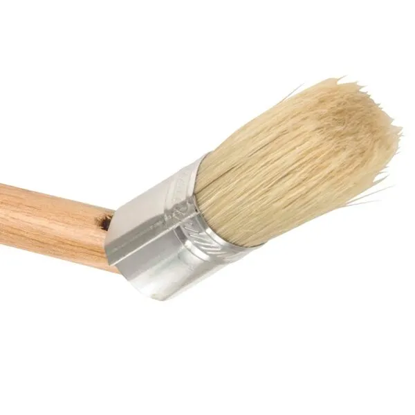 Steelman Euro Lube Angled Applicator Brush with Stiff Bristles for Paste-Style Tire Mounting Lubricants, Angled to Fit Between The Tire Bead and Rim (96517)