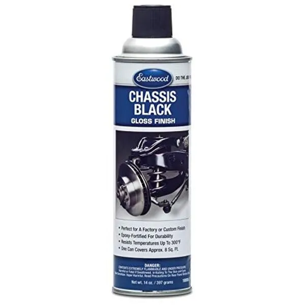 Eastwood Chassis Undercoating | Rust Protection Coating Chip & Scratch Resistant | Automotive Underseal to Protect your Cars Suspension, Chassis, Wheel Arches | Gloss Black 14 Oz Aerosol Can
