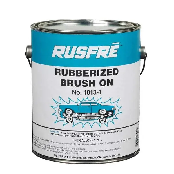 Rusfre RUS-1013 Brush-on Rubberized Undercoating, 1-gallon, black