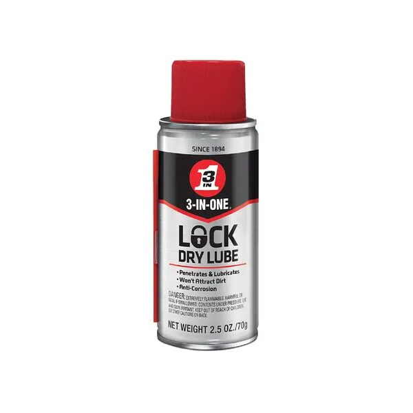3-IN-ONE Lock Dry Lube, 2.5 OZ