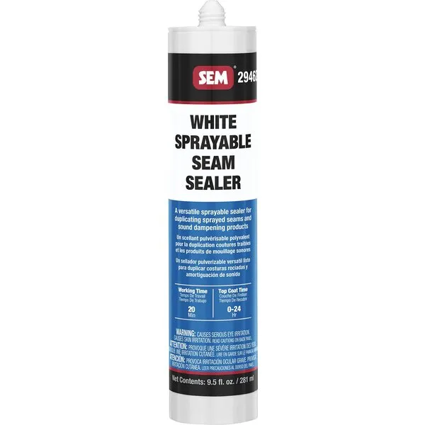 SEM 29462 1K White Seam Sealer, 9.5 oz.