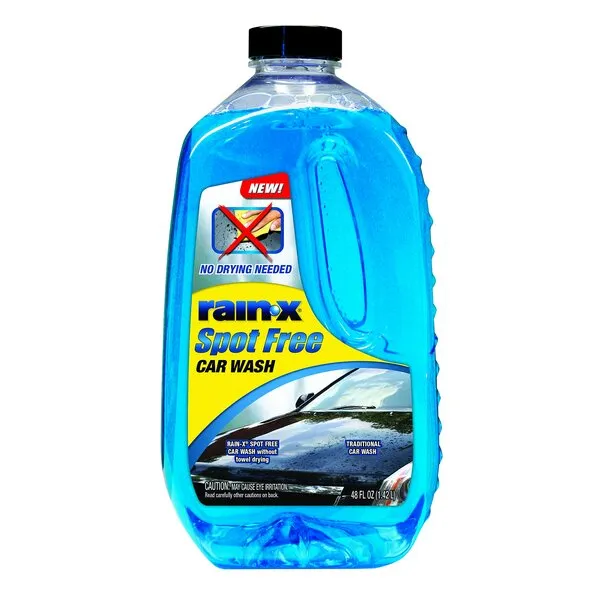 Rain-X 620073 - Car Wash Deep Cleaning, High Foam Soap Provides Spot Free Shine with No Towel Or Hand Drying Needed - Car soap for car cleaning and detailing 48 fl oz