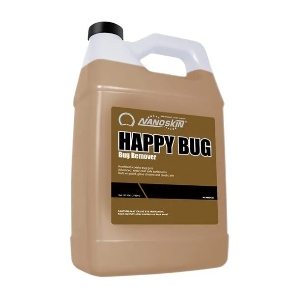 Nanoskin HAPPY BUG Bug and Tar Remover 1 Gallon - Car Wash Exterior Cleaner & Degreaser to Break Down and Remove Bugs, Tar, Tree Sap and Tough Stains | Safe for Cars, Trucks, Motorcycles, RVs & More