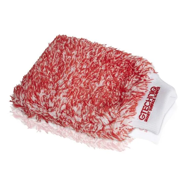 Gtechniq WM2 Microfibre Wash Mitt - Ultra Low Friction Washcloth, Soft Glide Minimises Swirl Marks - Holds Maximum Volume Of Soap Suds, 100% Split Varied Length Polyester Strands For A Quick Easy Wash